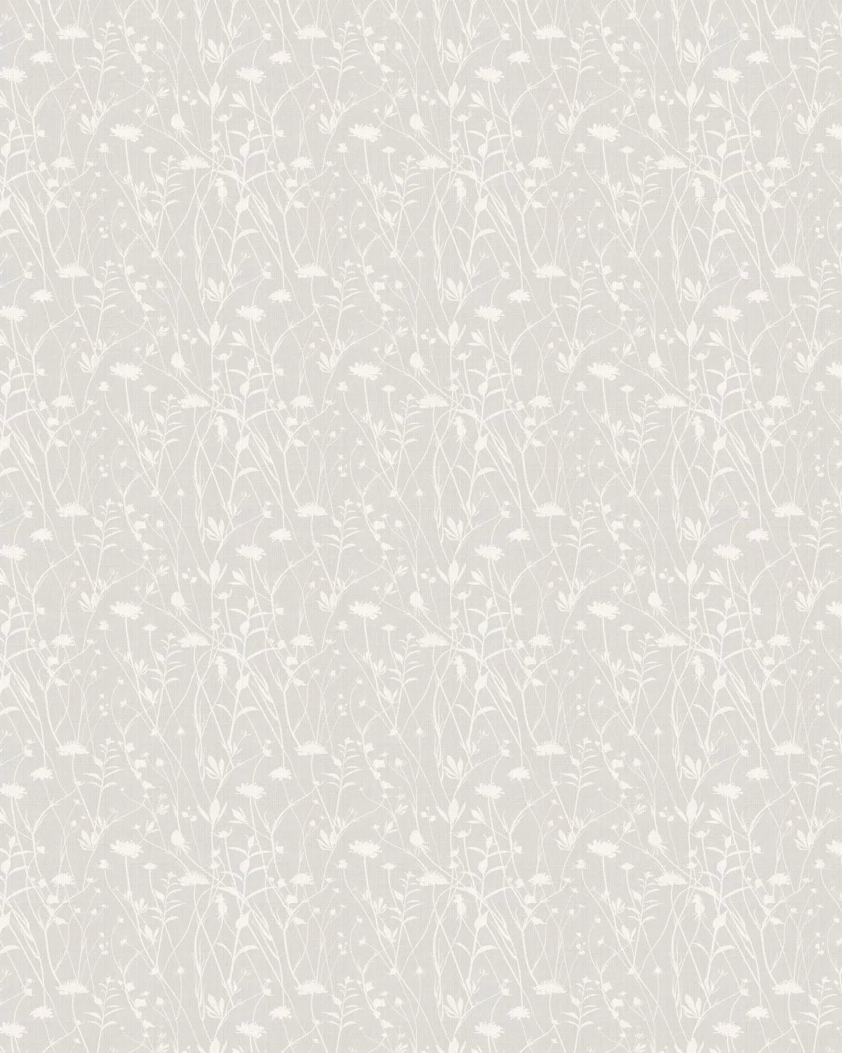 Meadow Floral in Soft Grey Wallpaper