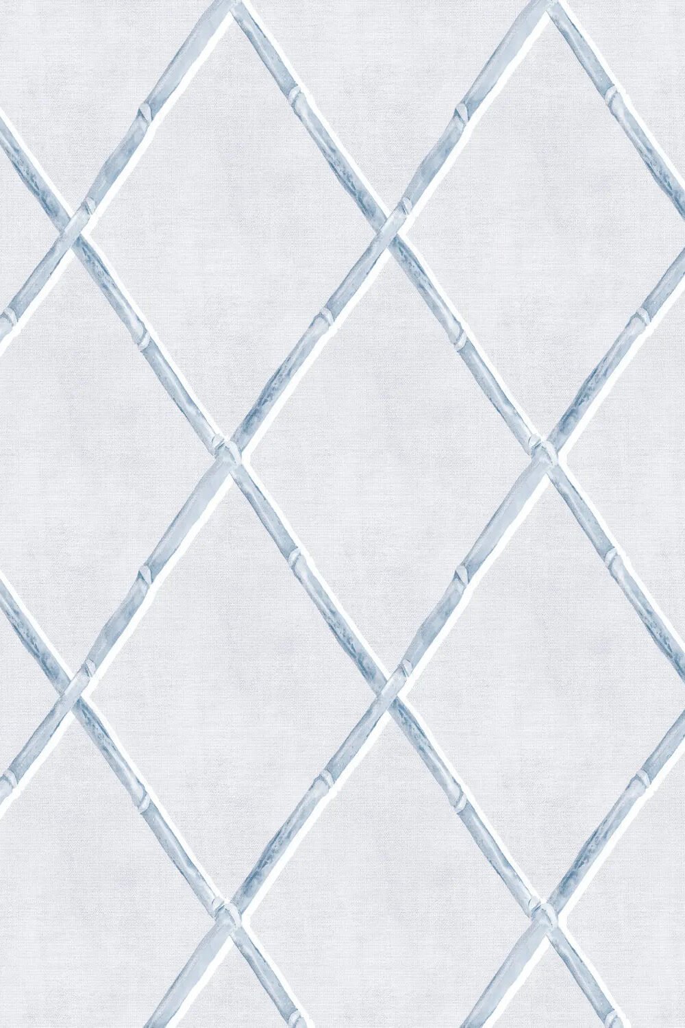Bamboo Lattice in Coastal Blue Wallpaper