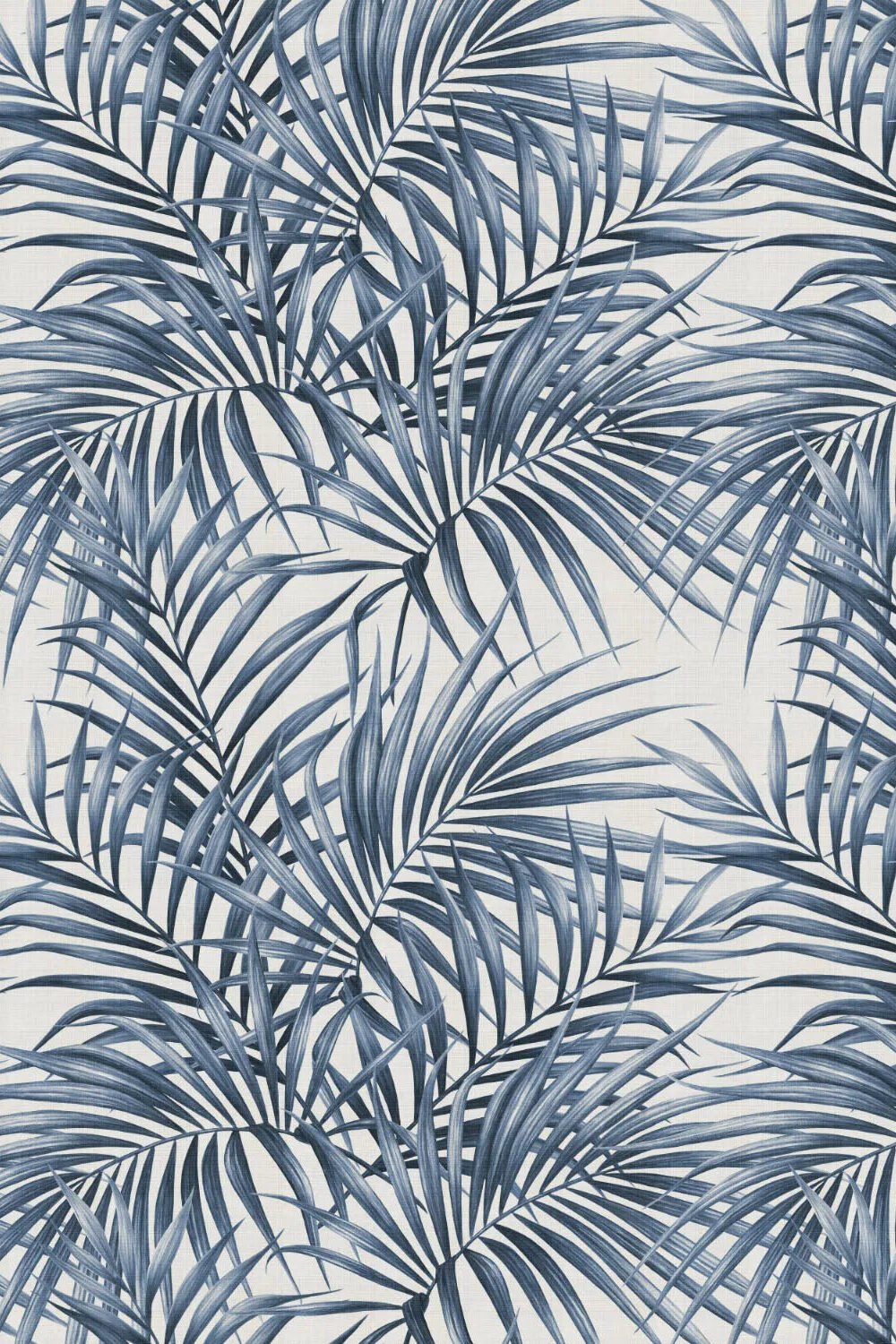 Alfresco Palm Navy Blue Wallpaper