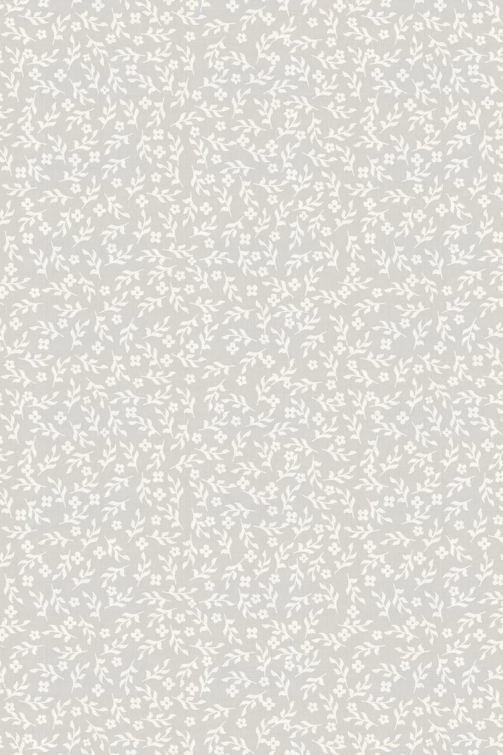 Heritage Daisies in Soft Grey Wallpaper