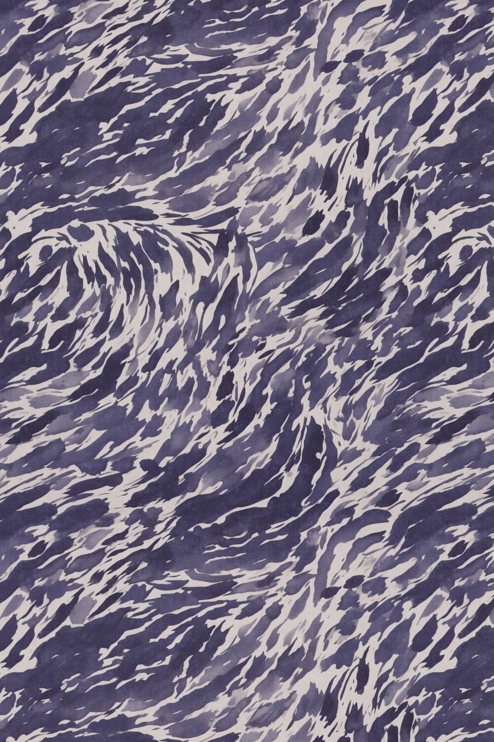Coastal Drift in Navy Blue Wallpaper