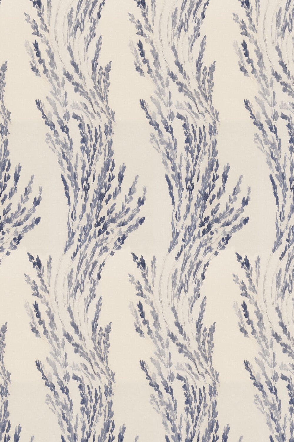 Coastal Kelp in Navy Blue Wallpaper