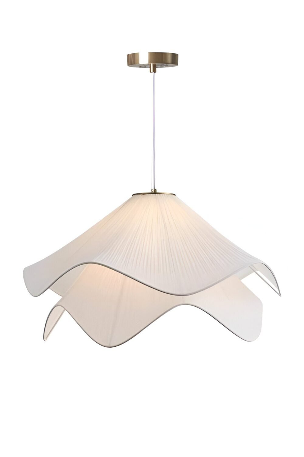 Radiance of Serenity Fabric Japandi Pendant Light