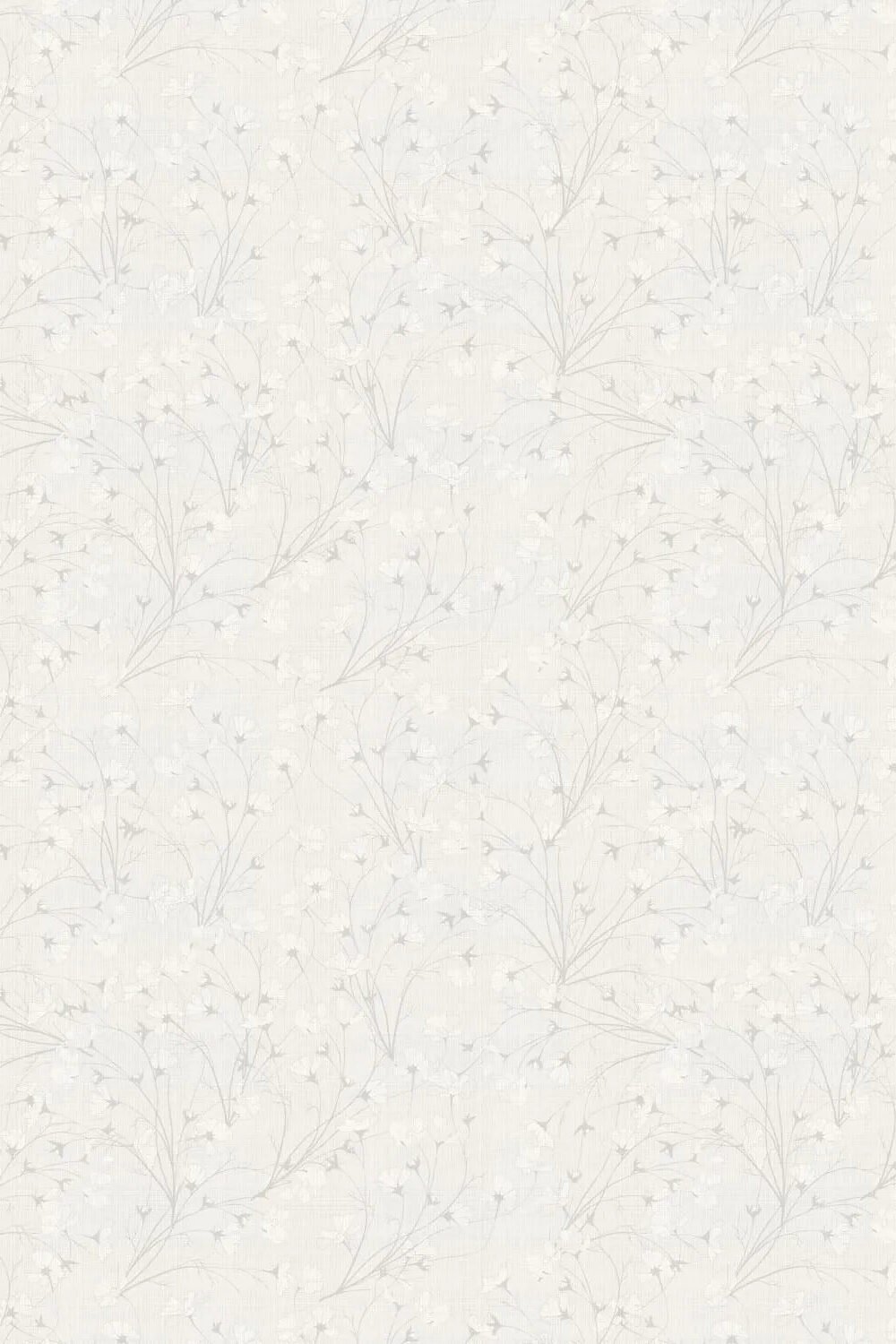 Country Wildflowers in Soft Grey Wallpaper