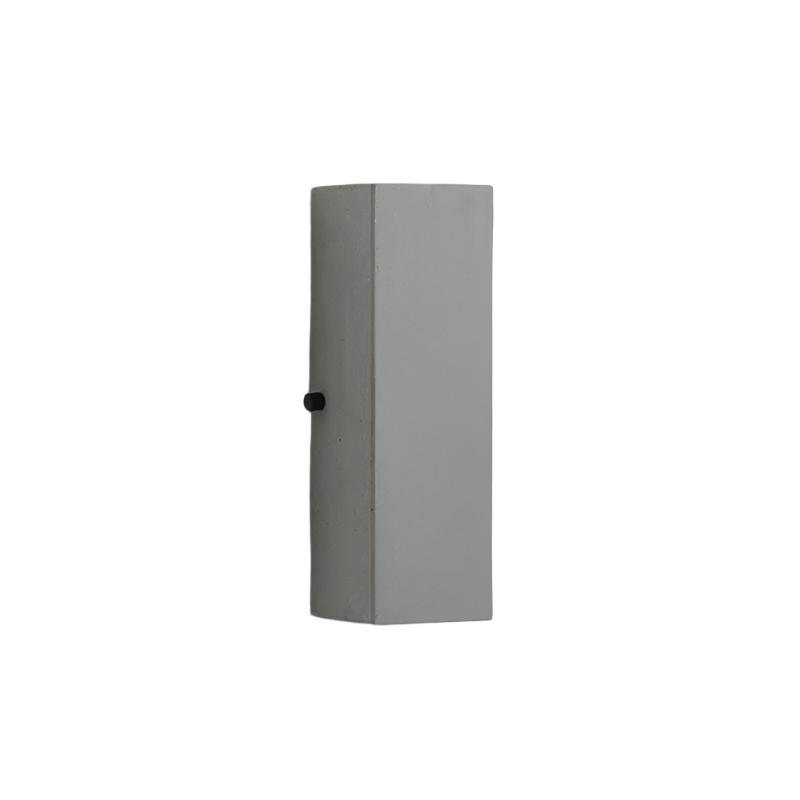 Minimalist Cement Square Outdoor Wall Light