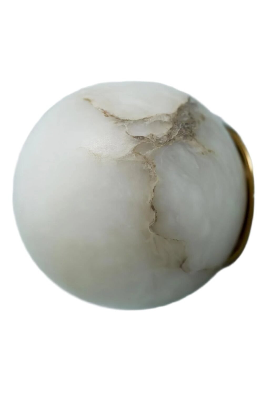 Alabaster Elegance Japandi Mini Orb Wall Lamp