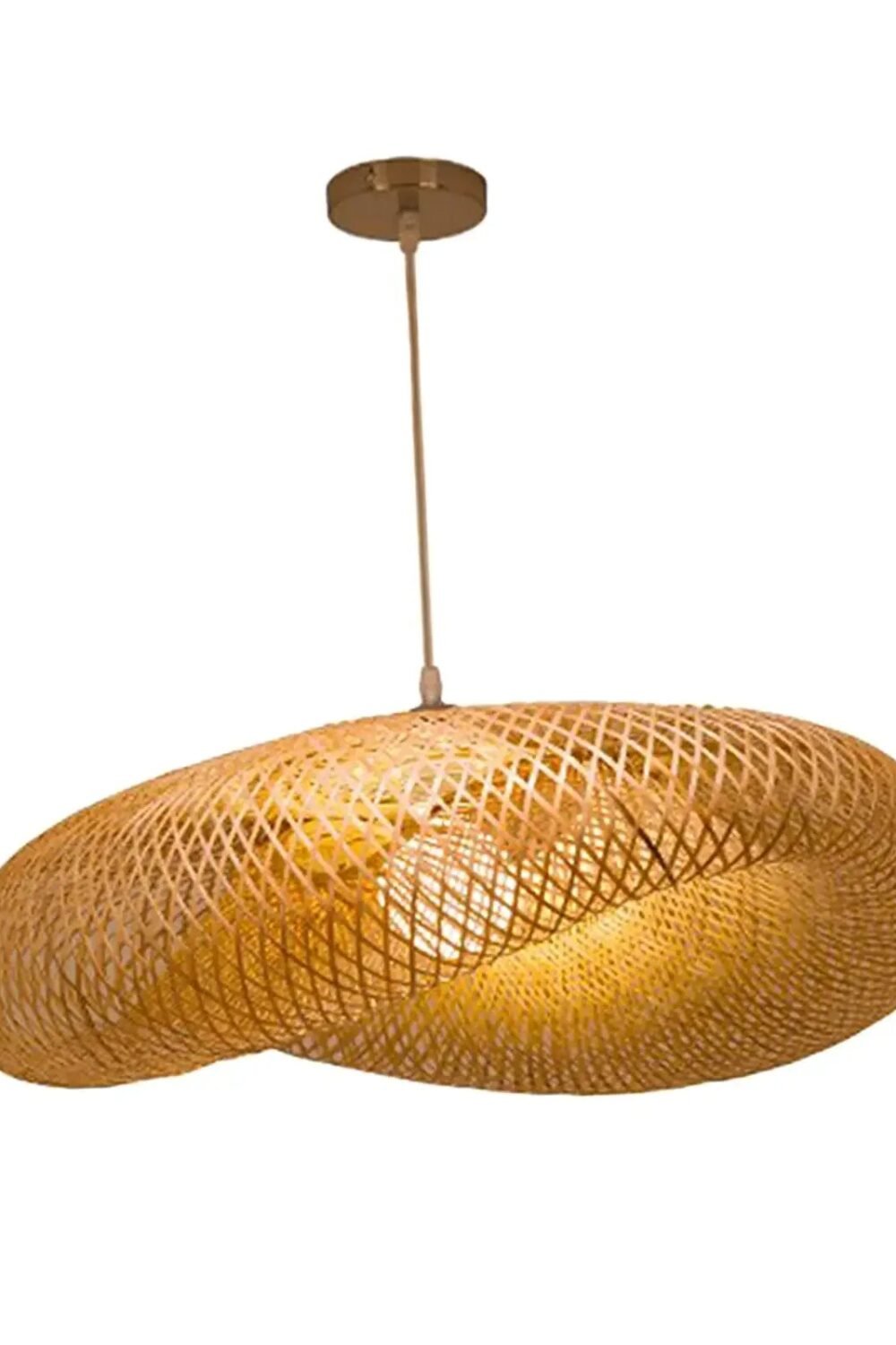 Aira Handwoven Natural Bamboo Pendant Light