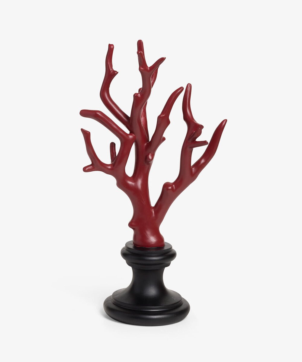 Artificial Coral On Stand (Red)