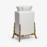 Barclay Crackle Vase (White)