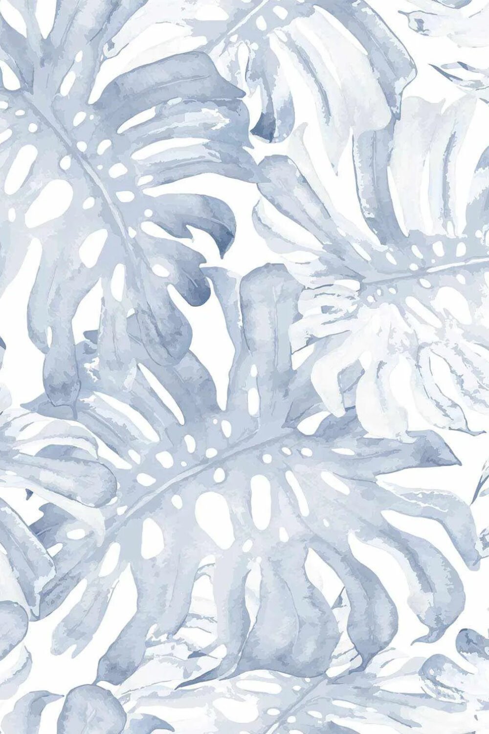 Blue Monstera Wallpaper