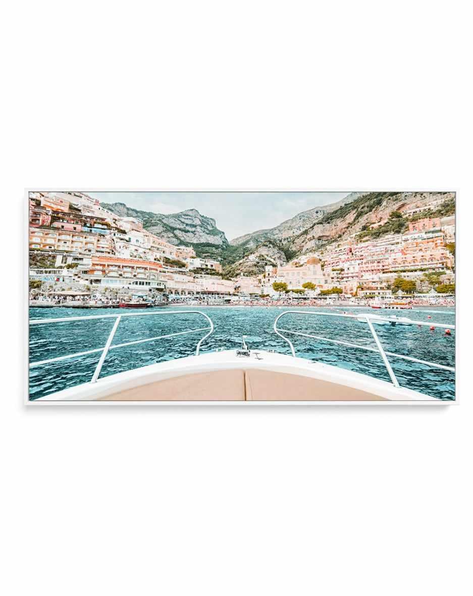 Boat Life, Positano | Panoramic Canvas Art Print