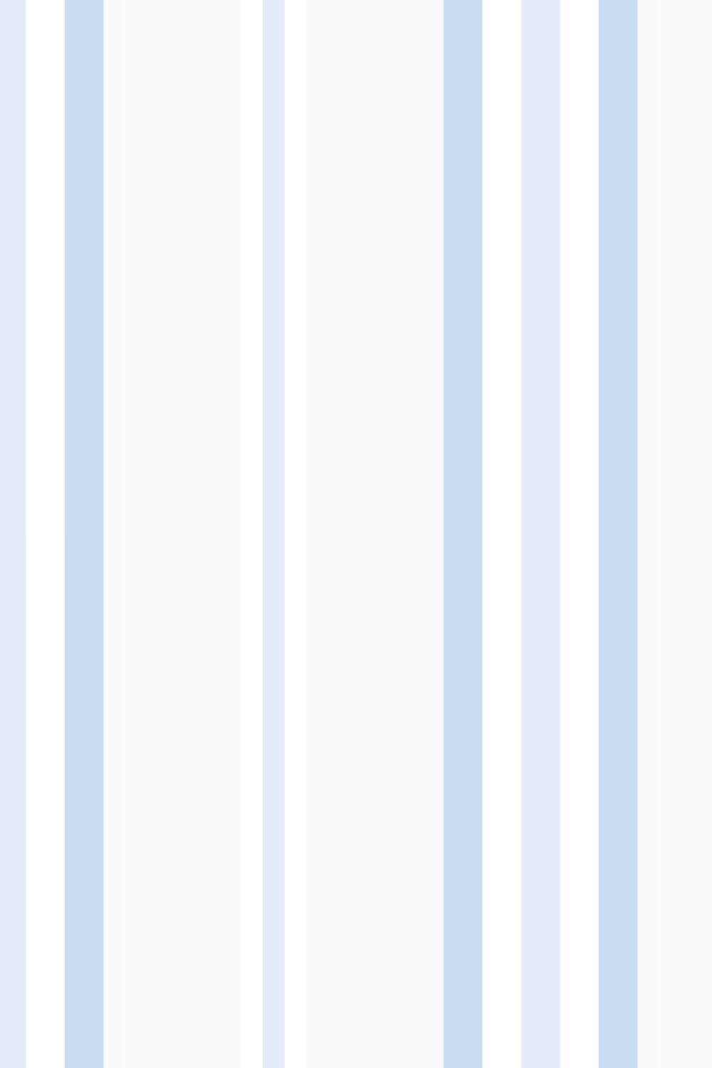 Coastal Stripes in Light Blue Wallpaper