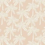Cruisey Palms in Biscuit Wallpaper