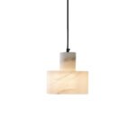 Nordic Cylindrical Alabaster Pendant Light