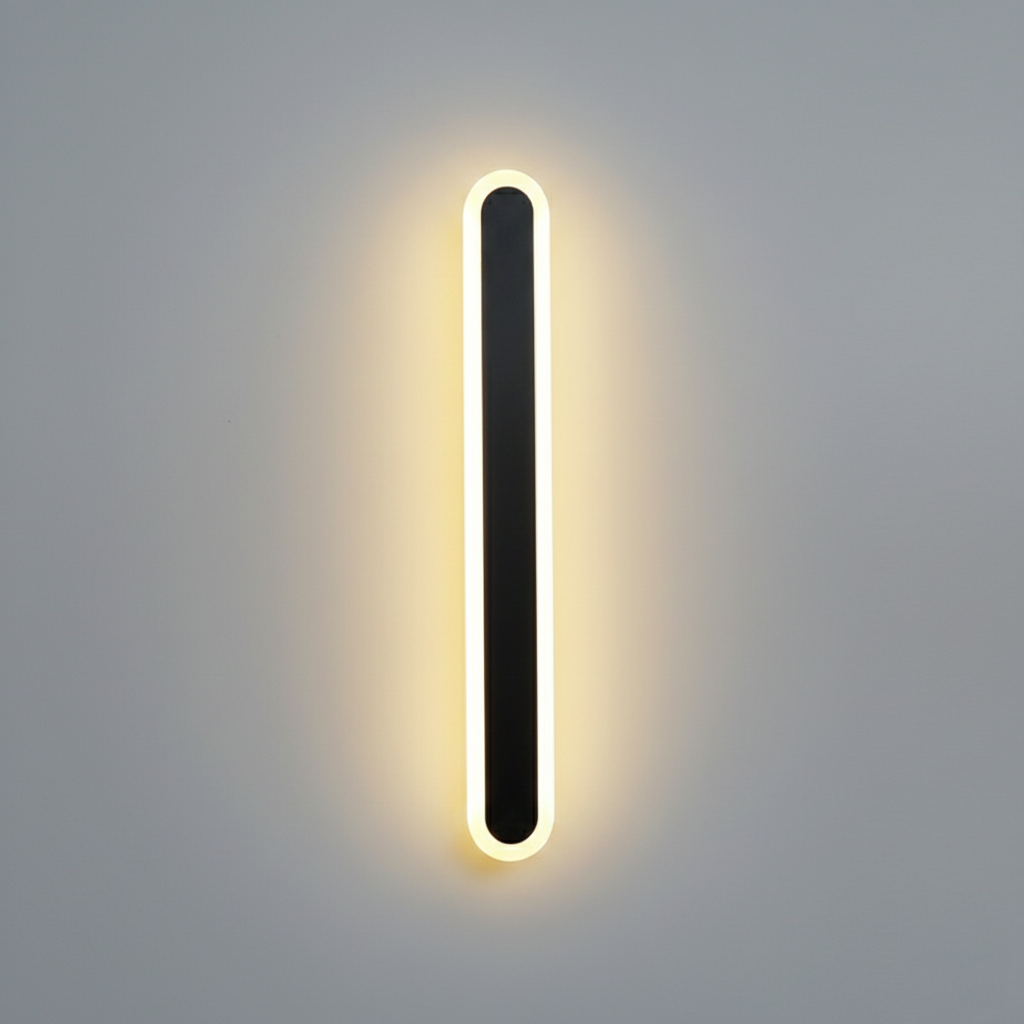 Edge Minimalist Metal Oval WaterProof Outdoor Wall Light