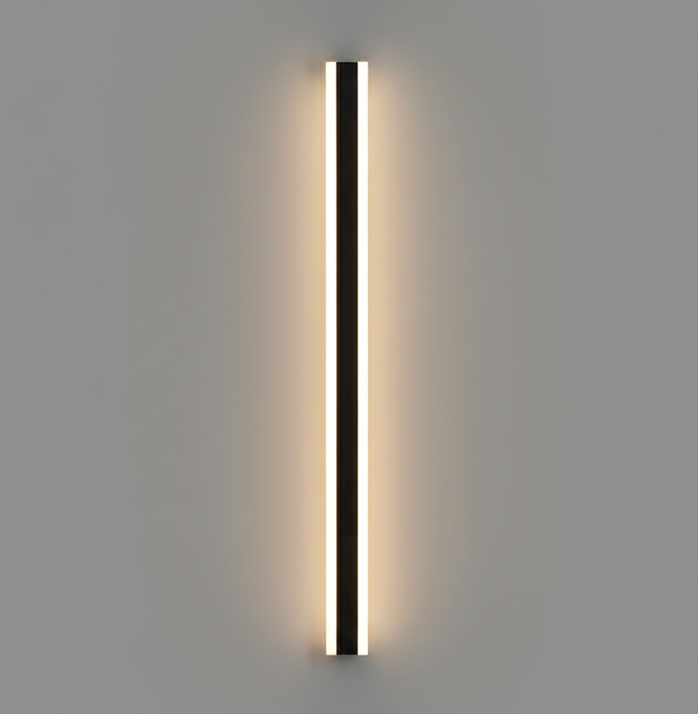 Edge Smooth Minimalist Linear Metal Outdoor Wall Lamp