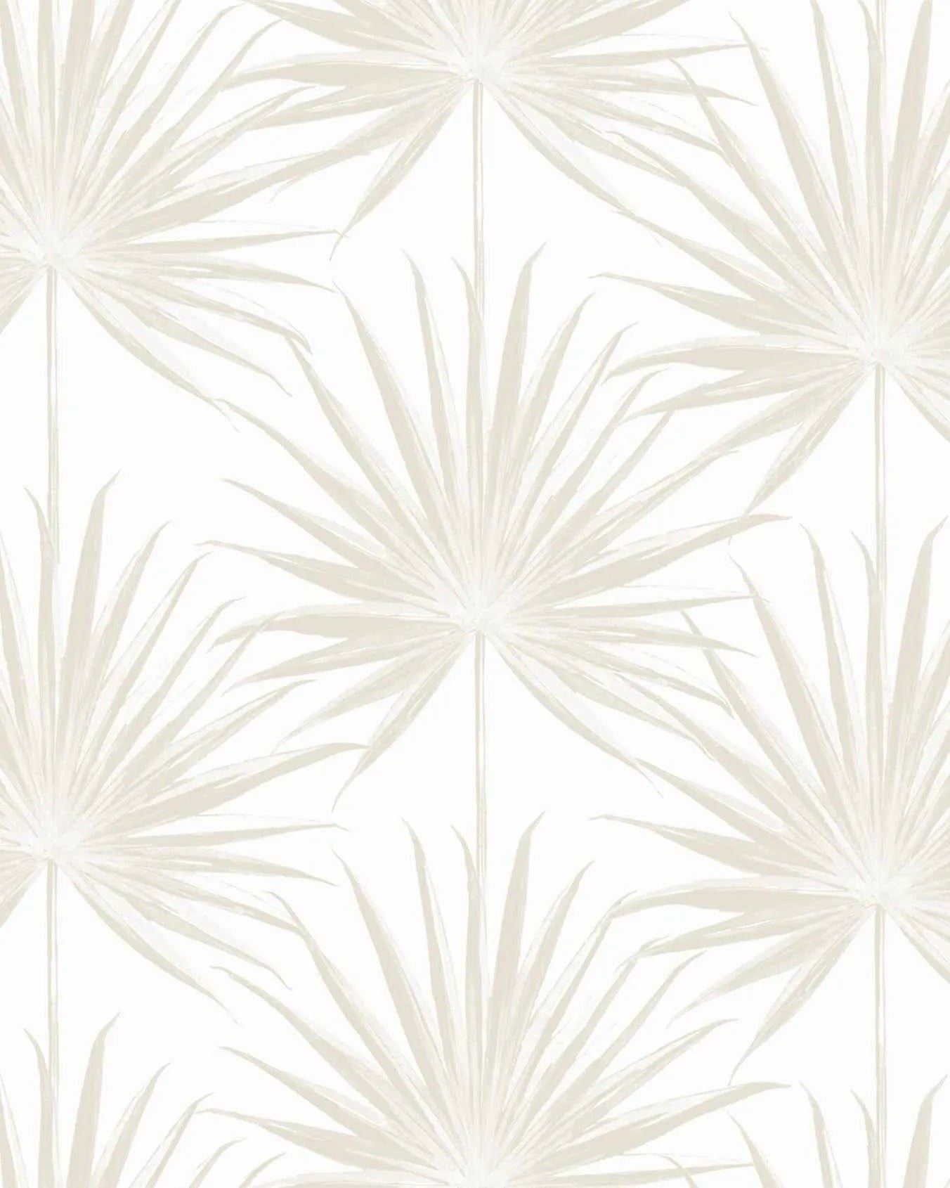 Coastal Palm Wallpaper in Warm Grey