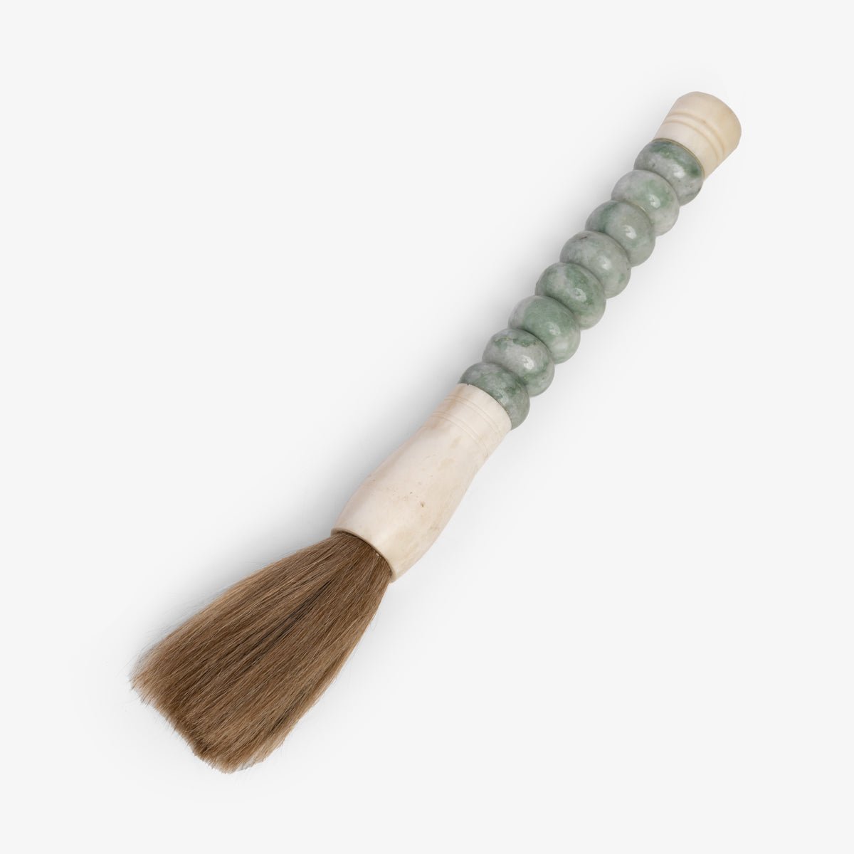 Jade Calligraphy Brush Beaded Handle