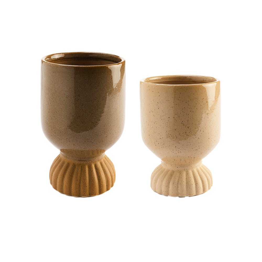 Sable Ceramic Round Vase