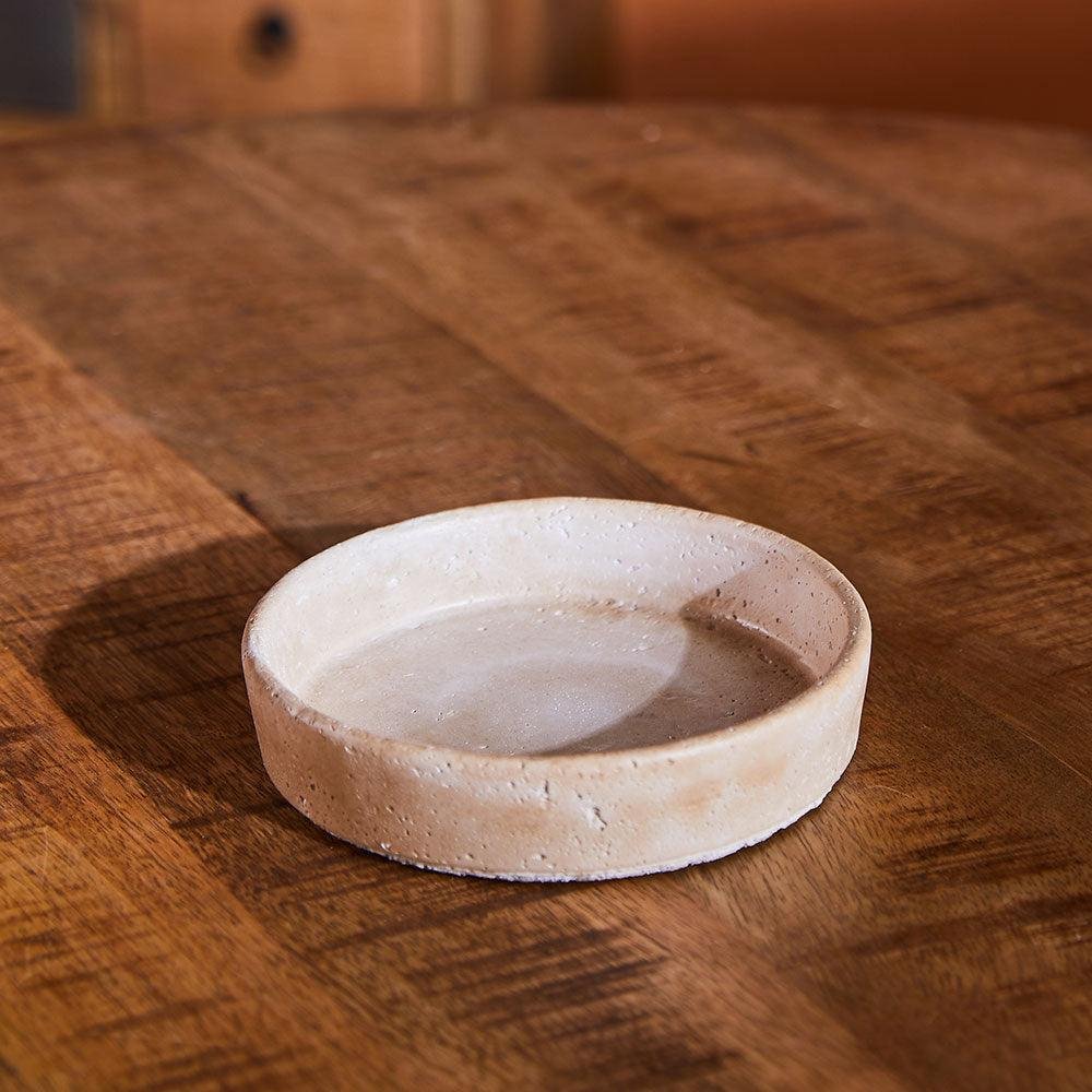 Amber Atrium Cement Bowl - Small