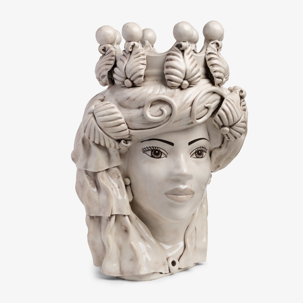 Moro Head Sicilian Lady (White 60cm)