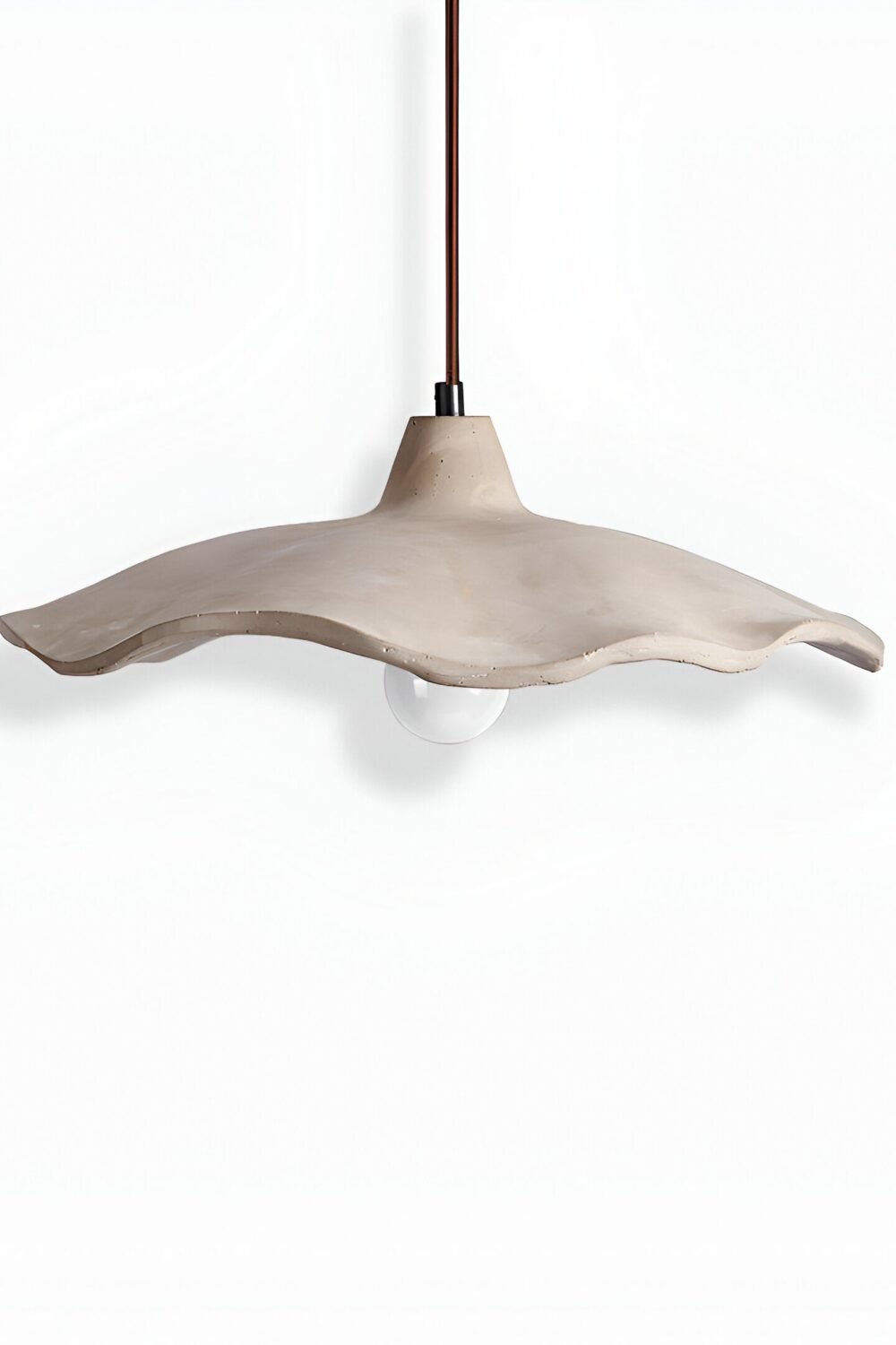 Nordic Wabi-Sabi Flower-Shaped Cement Pendant Light