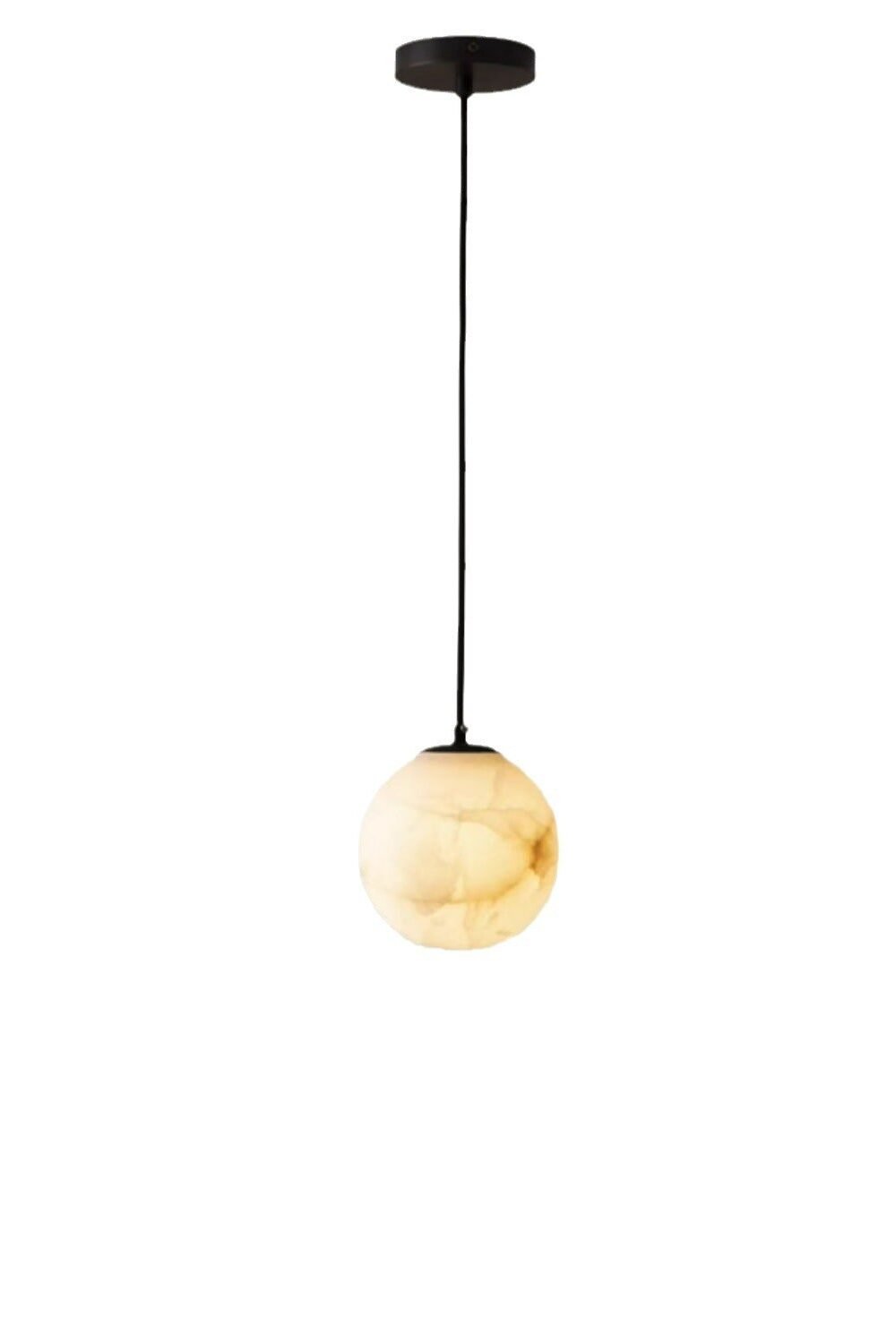 Alabaster Globe Modern Pendant Light