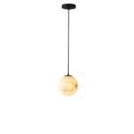Alabaster Globe Modern Pendant Light