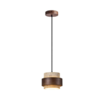 Yellow Travertine Japandi Minimalist Stone Pendant Light