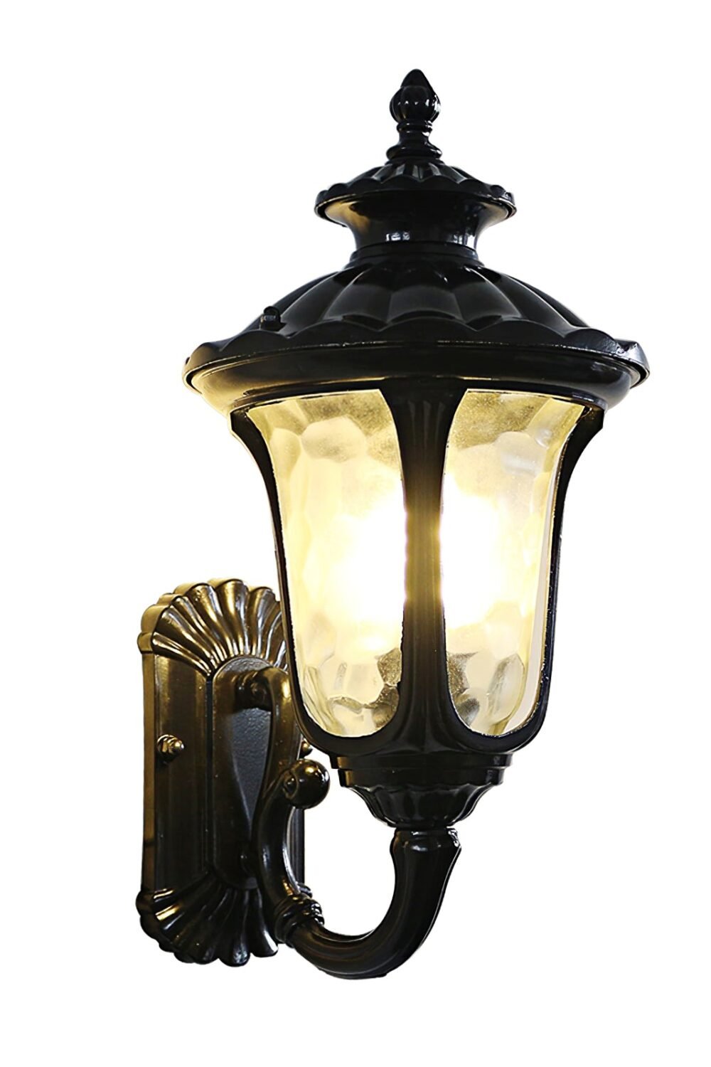 Velar Retro Frosted Glass Outdoor Wall Light
