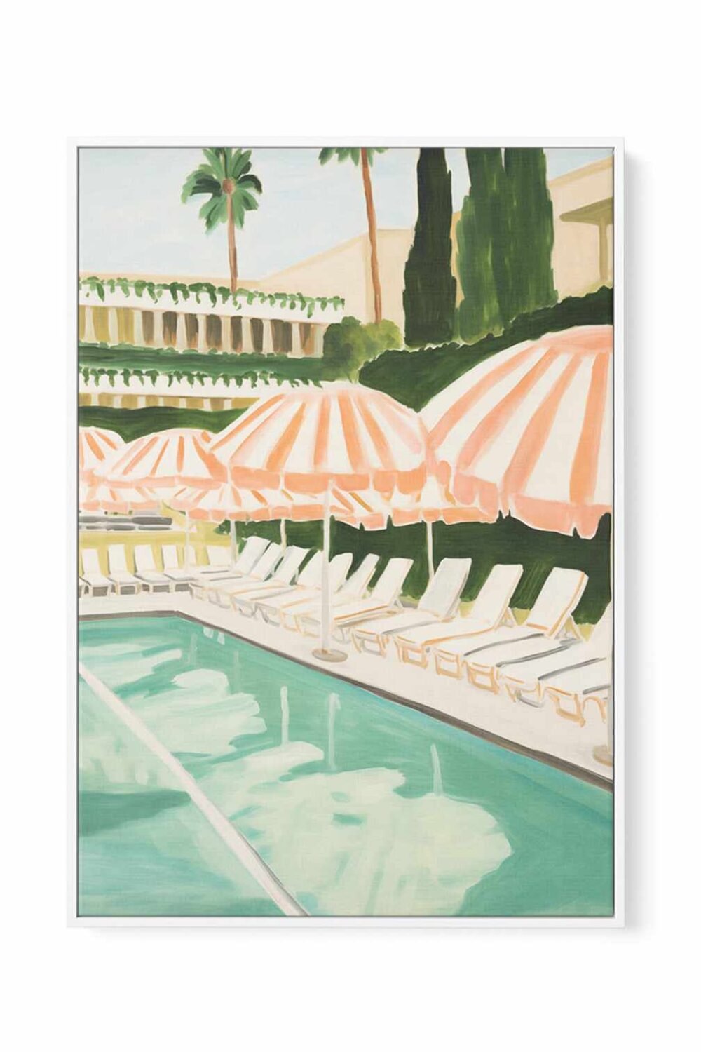 Pink Summer | Framed Canvas Art Print