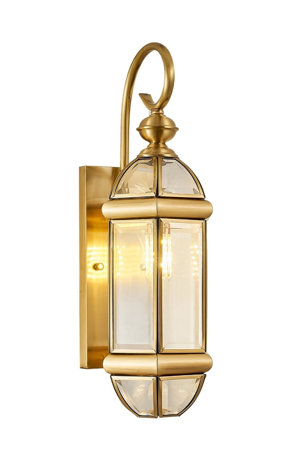 Retro European Brass IP65 Waterproof Outdoor Wall Light