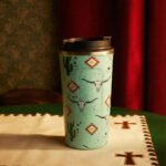 Western Trail Brew Stainless Steel Mug In Cactus Geometry