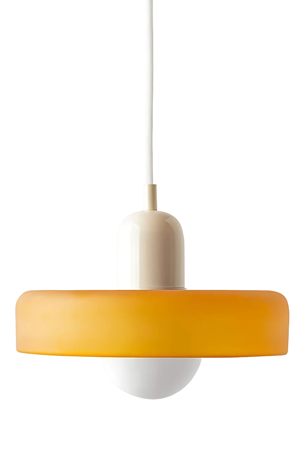 Luminous Halo Modern Glass Pendant Light
