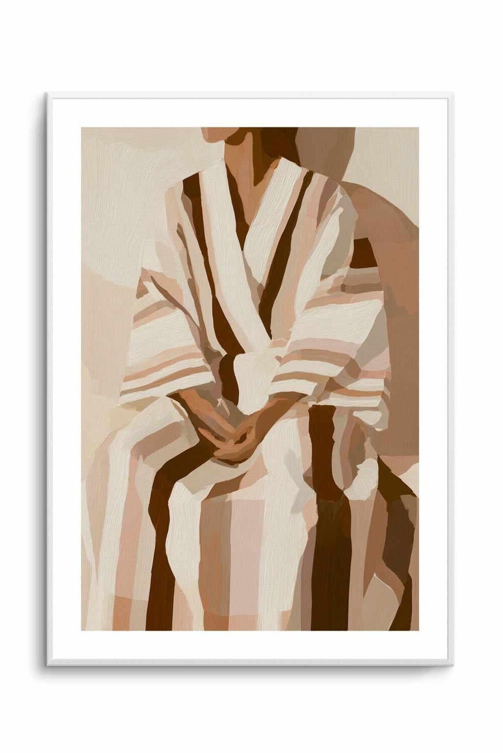 Striped Kimono I | Art Print
