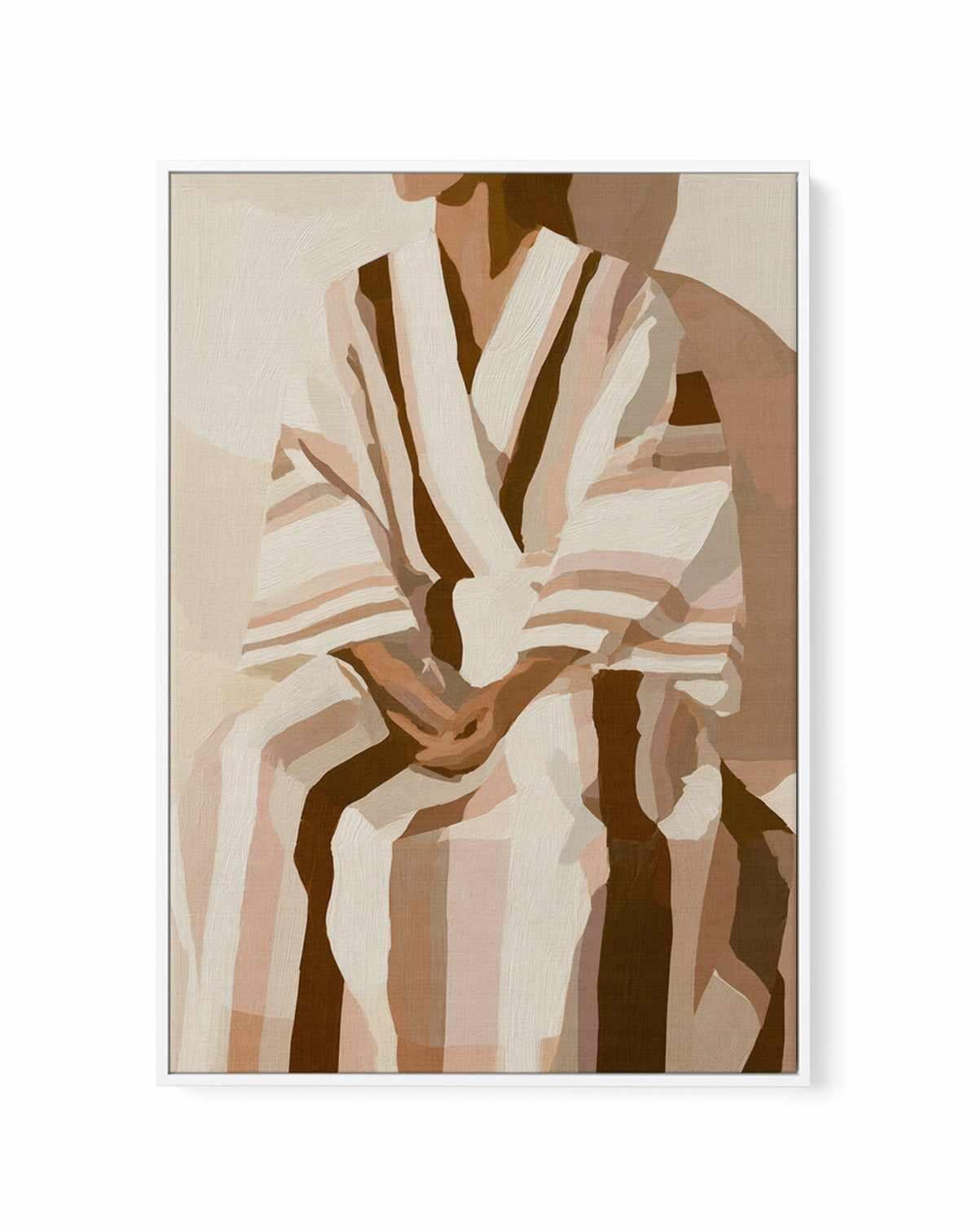 Striped Kimono I | Framed Canvas Art Print