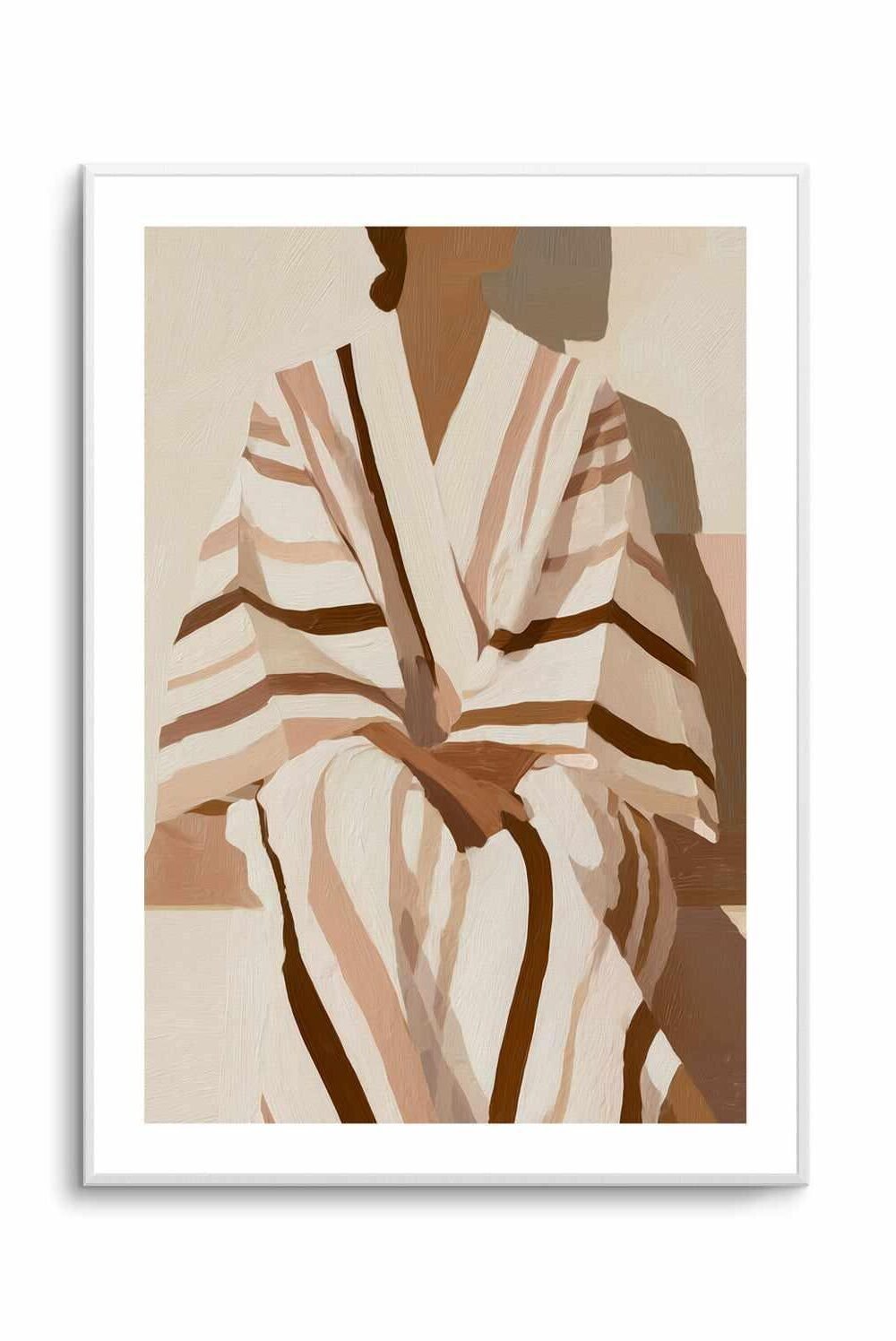 Striped Kimono II | Art Print