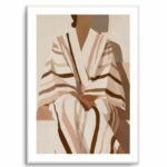 Striped Kimono II | Art Print