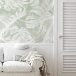 Maui Palm Sage Green Wallpaper