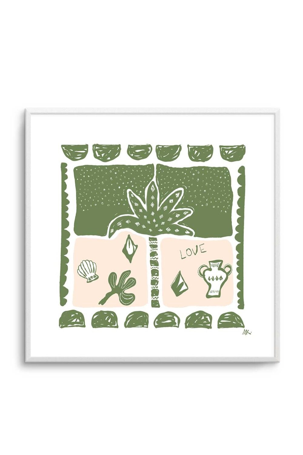 Summer Nights Forest Green By Rich Styles | Art Print