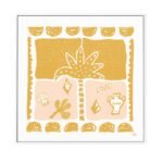 Summer Nights Peach Golden By Rich Styles | Framed Canvas Art Print
