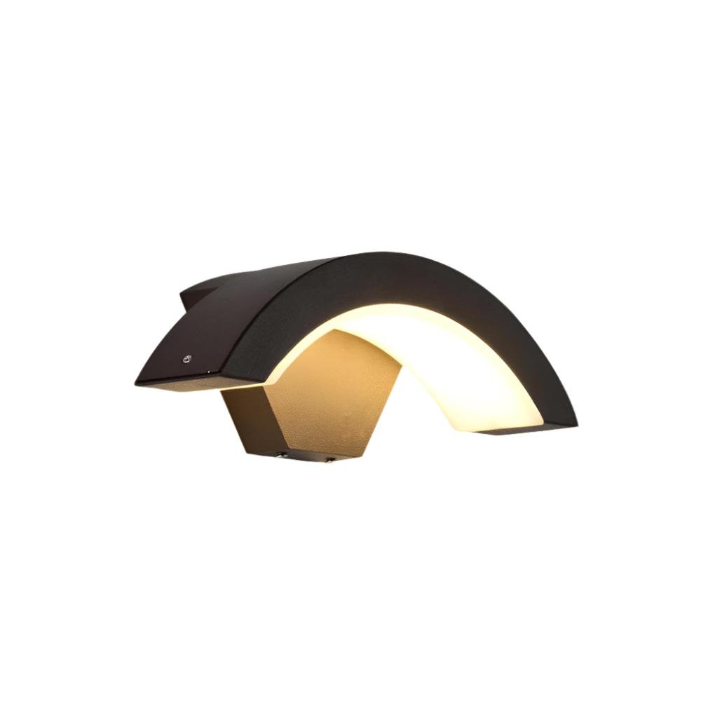 Nordic Arc Metal LED IP65 Waterproof Outdoor Wall Light