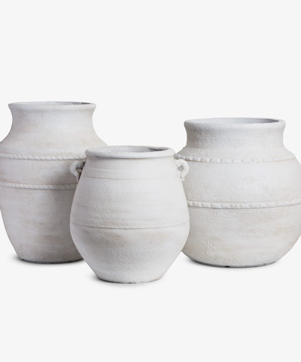 Antique White Planters