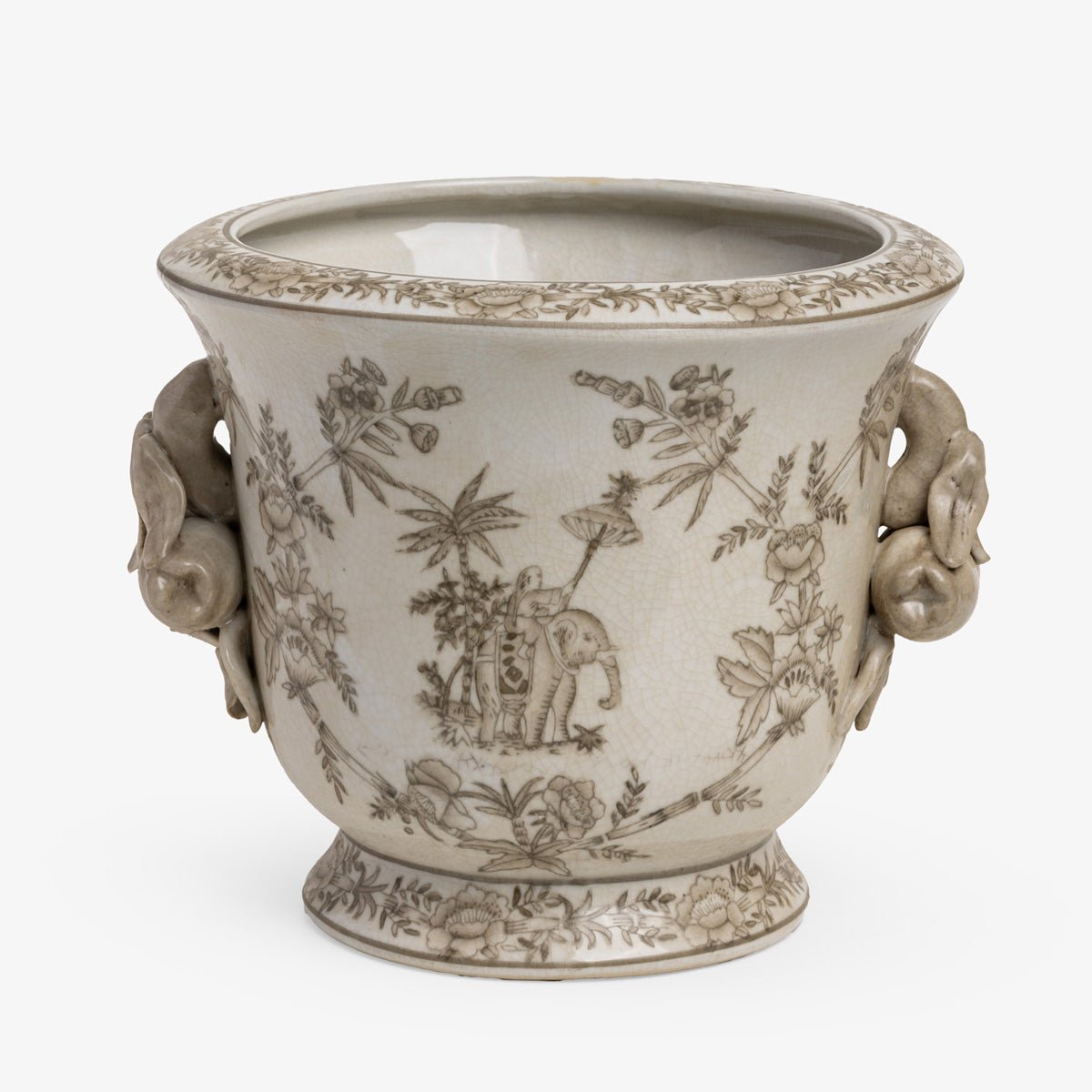 Elephant Round Handled Planter (18cm)