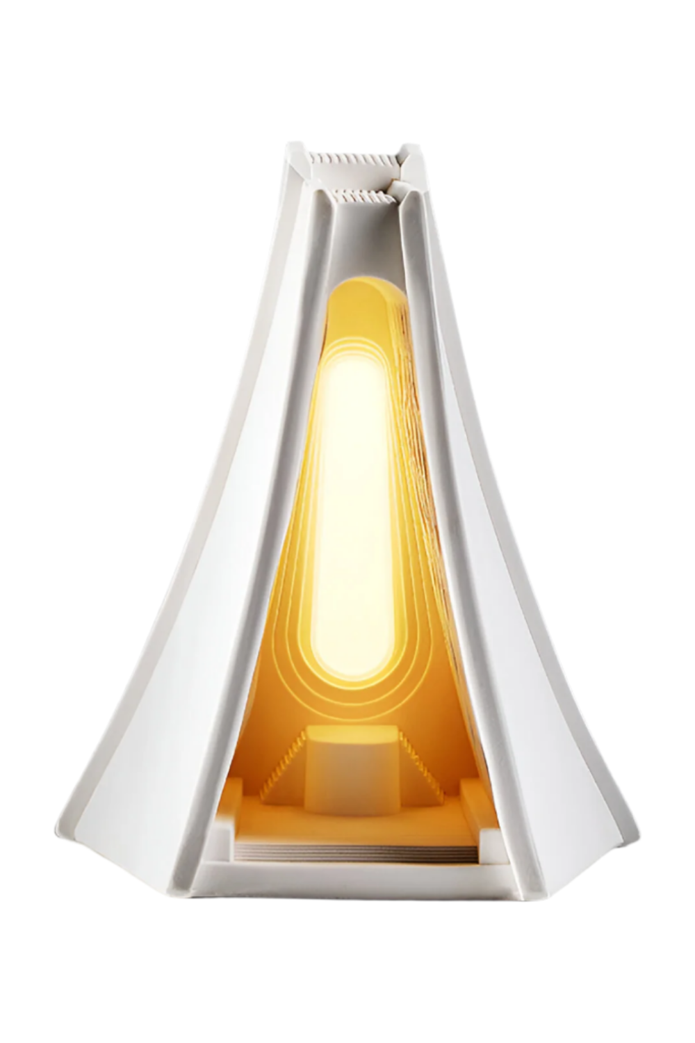 Scandinavian Prism Tower Plaster LED Table Lamp