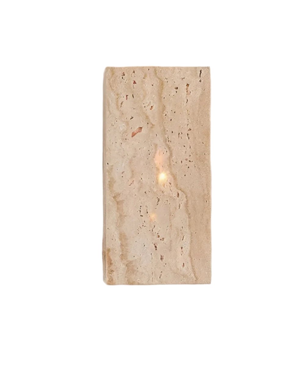 Travertine Stone Minimalist Outdoor LED Wall Light