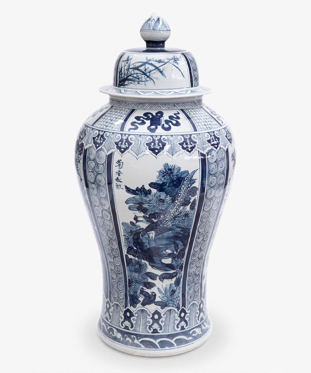 Dynasty Ginger Jar Floral 113cm