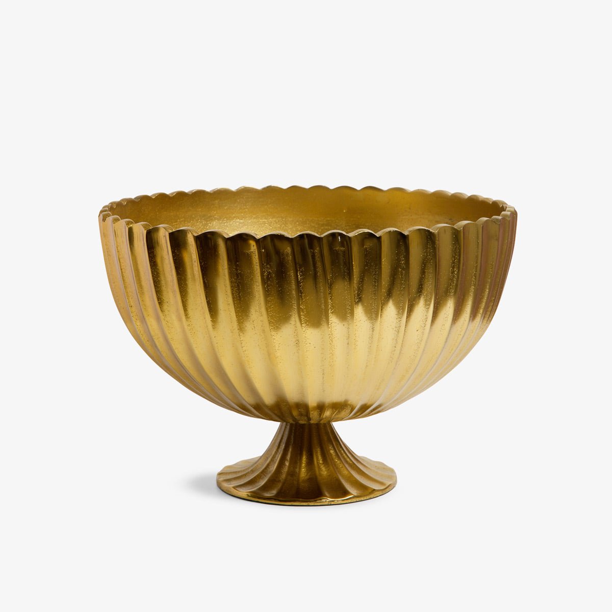Fluted Round Bowl (Gold)