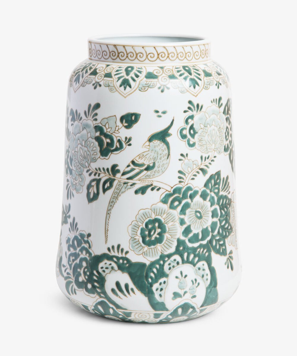 Lauren Green Ceramic Floral Vase