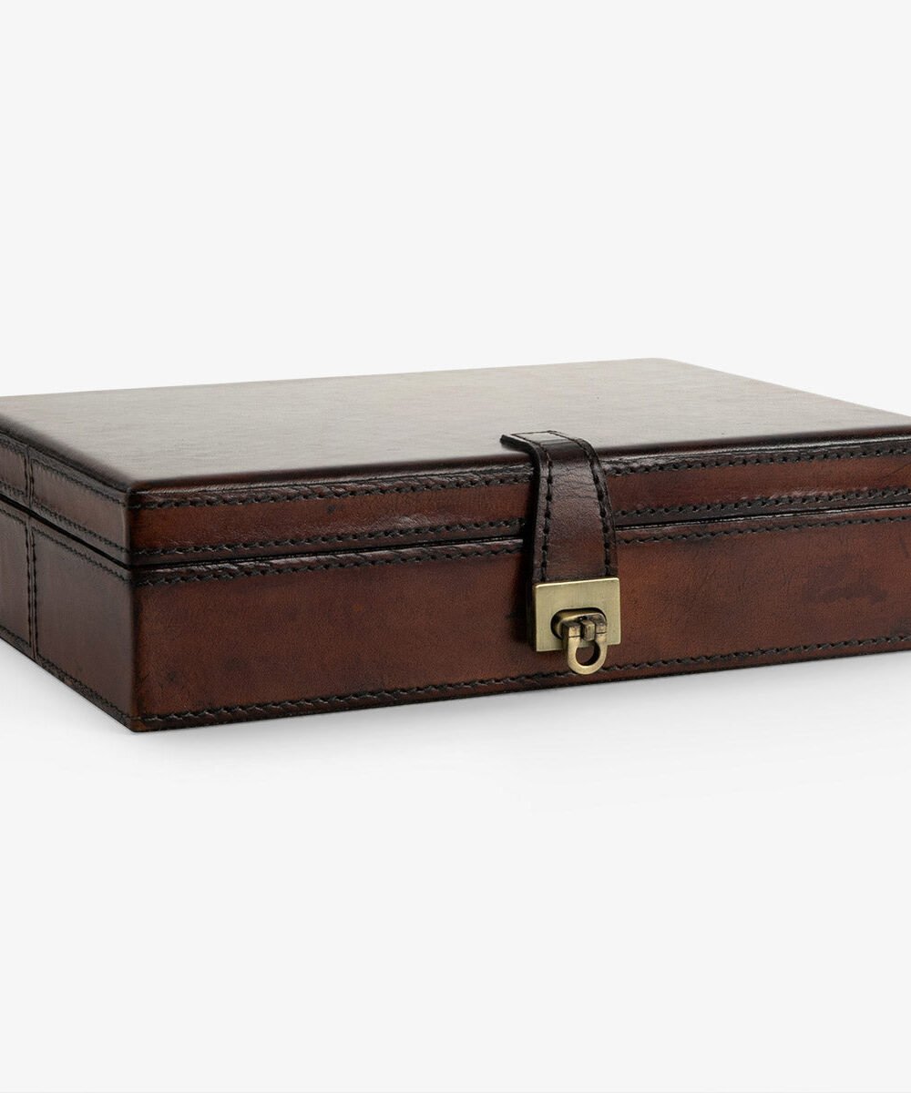 Leather Jewellery Box (25.5cm)